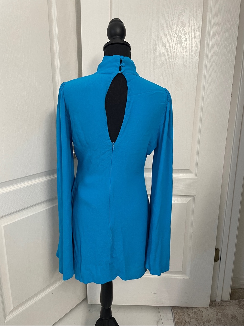 YLLW the Label Raya blue dress L fits S/M cocktail party wedding evening club - Picture 11 of 11